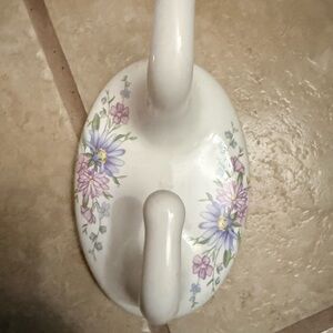 Source Unknown Floral Wall Decor Hooks - White and Purple